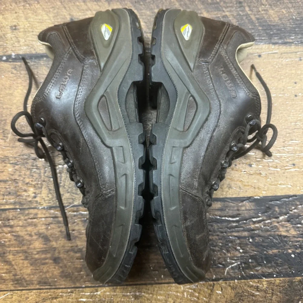 LOT 2 Lowa Renegade II LL Lo Men's Hiking Boots Brown Leather Size US‎ 12 EU 46